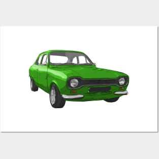 Classic Escort MK1 Green Posters and Art